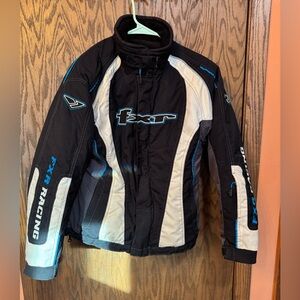 FXR Black and White Racing Jacket